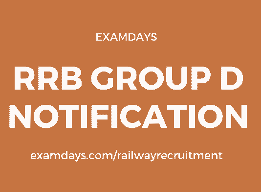 rrb group d notification