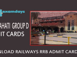 Download RRB Guwahati Group D Admit Card