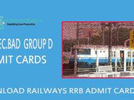 RRB Group D Admit Card 2018 download