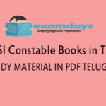 RRB RPF SI Constable Books Study Material in Telugu - Download PDF