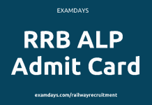rrb alp admit card