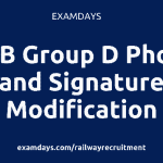 railway group d photo modification link