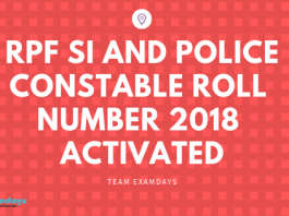 Railways RPF SI and Police Constable Roll Number 2018 Available From 15 November Onwards