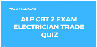 ALP CBT 2 Exam Electrician Trade Quiz