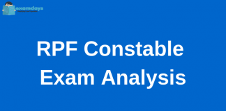 RPF constable exam analysis