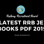 Latest RRB JE Books Pdf 2019