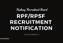 RPF RPSF Recruitment Notification