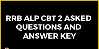 RRB ALP CBT 2 Asked Questions