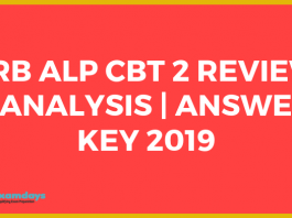 RRB ALP CBT 2 answer key