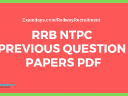 rrb ntpc previous papers