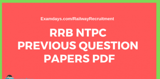 rrb ntpc previous papers