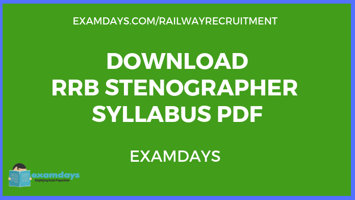 RRB Stenographer Syllabus pdf