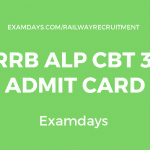 rrb alp cbt 3 admit card