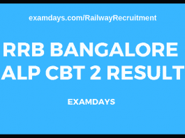 rrb bangalore alp cbt 2 result