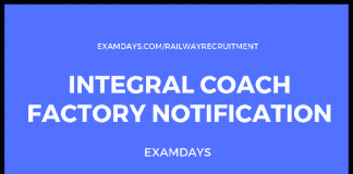 integral coach factory recruitment