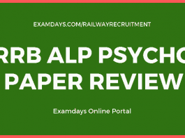 rrb alp psycho paper review
