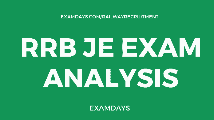 rrb je exam analysis