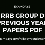 rrb group d previous papers