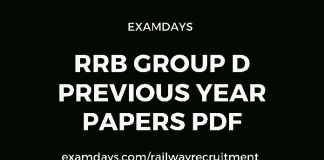 rrb group d previous papers