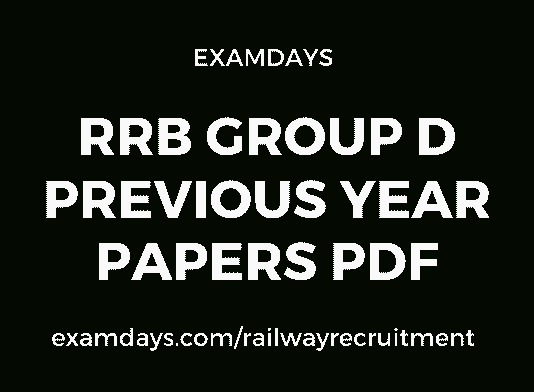 rrb group d previous papers