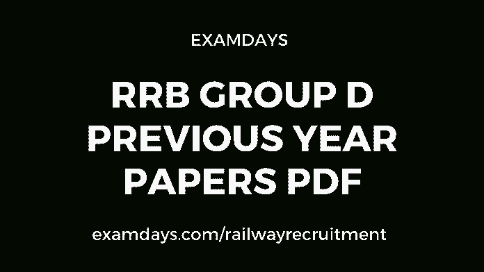 rrb group d previous papers