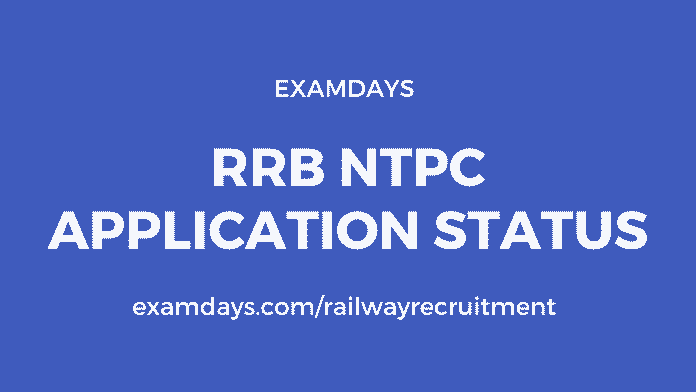 rrb ntpc application status