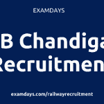 rrb chandigarh recruitment