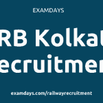 rrb kolkata recruitment