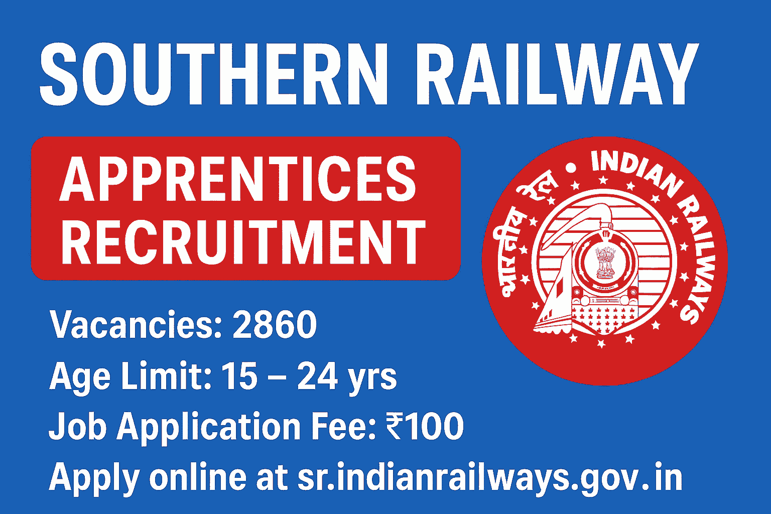 Southern Railway Apprentices Recruitment