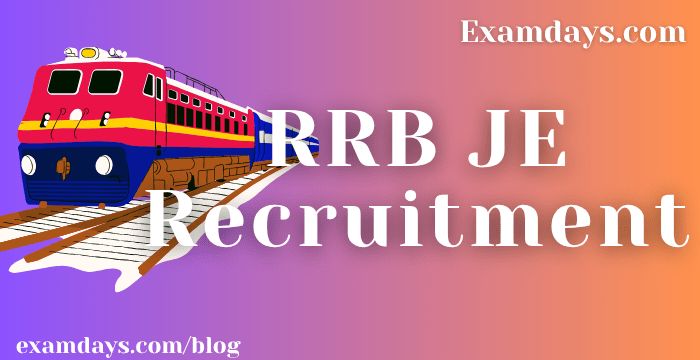 RRB JE Recruitment