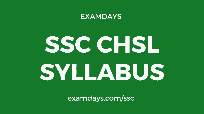 ssc chsl syllabus