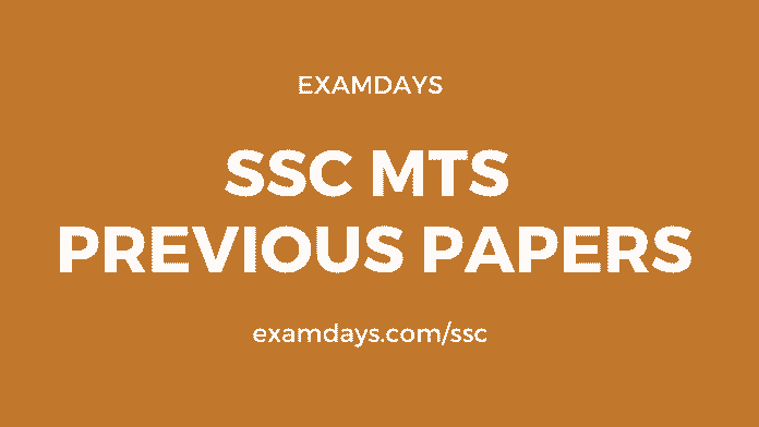 ssc mts previous papers