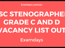 SSC Stenographer Grade C and D Vacancy