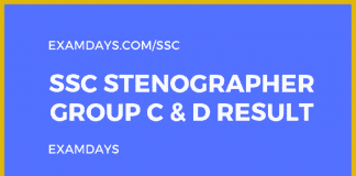 ssc stenographer result