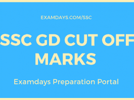 ssc gd cut off marks