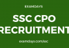 ssc cpo recruitment