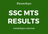 ssc mts result