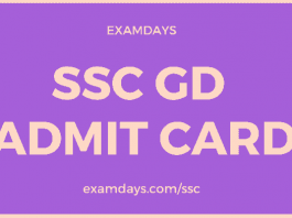 ssc gd admit card