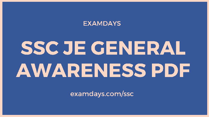 ssc je general awareness pdf