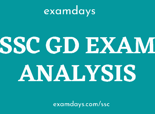 ssc gd exam analysis