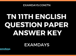 11th english question paper answer key