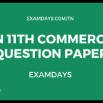 tn 11 commerce question paper