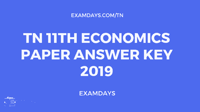 tn 11 economics paper answer key