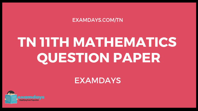 tn 11 maths question paper