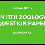 tn 11 zoology question paper