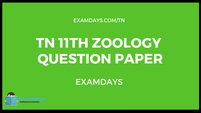 tn 11 zoology question paper