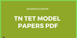 tn tet model papers