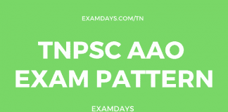 tnpsc aao exam pattern