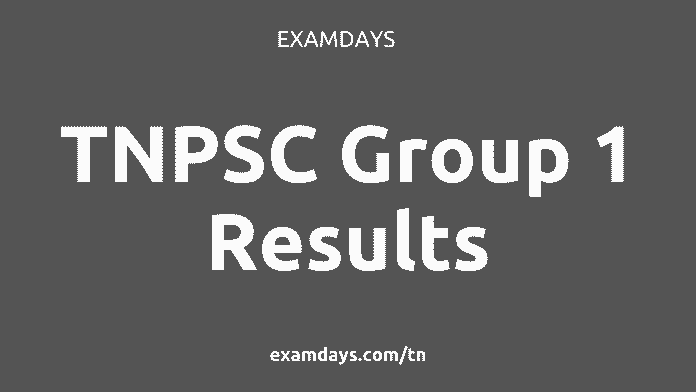 tnpsc group 1 result