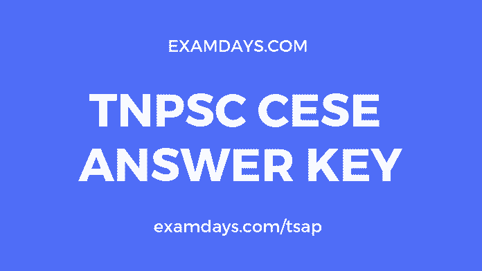 tnpsc cese answer key